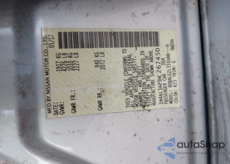 2017 Nissan Altima 2.5 S from USA, damaged, VIN 1N4AL3AP3HC267450